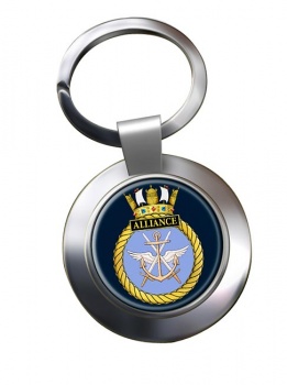 HMS Alliance (Royal Navy) Chrome Key Ring