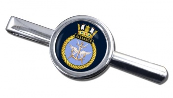 HMS Alliance (Royal Navy) Round Tie Clip