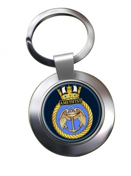 HMS Amethyst (Royal Navy) Chrome Key Ring