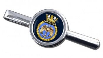 HMS Amethyst (Royal Navy) Round Tie Clip