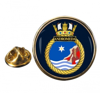 HMS Andromeda (Royal Navy) Round Pin Badge