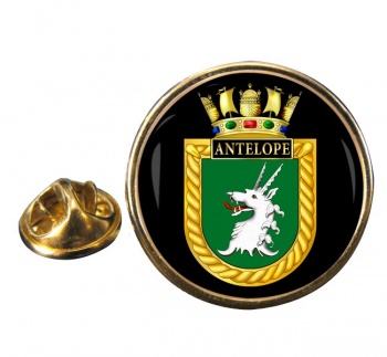 HMS Antelope (Royal Navy) Round Pin Badge