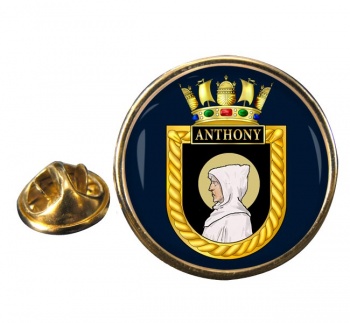 HMS Anthony (Royal Navy) Round Pin Badge