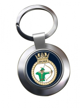 HMS Archer (Royal Navy) Chrome Key Ring