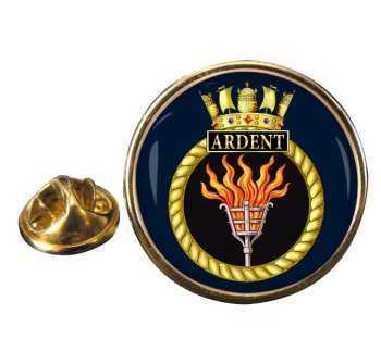 HMS Ardent (Royal Navy) Round Pin Badge
