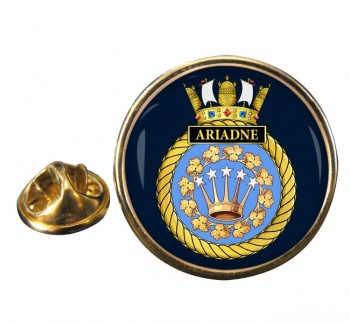 HMS Ariadne (Royal Navy) Round Pin Badge