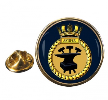 HMS Artifex (Royal Navy) Round Pin Badge