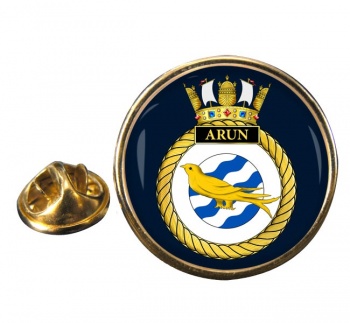 HMS Arun (Royal Navy) Round Pin Badge