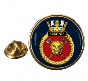 HMS Ausonia (Royal Navy) Round Pin Badge