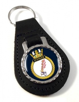 HMS Avenger (Royal Navy) Leather Key Fob