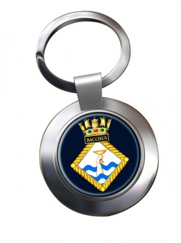 HMS Bacchus (Royal Navy) Chrome Key Ring