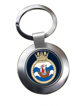 HMS Bangor (Royal Navy) Chrome Key Ring