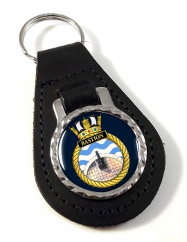 HMS Bastion (Royal Navy) Leather Key Fob