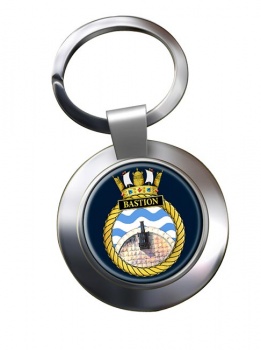 HMS Bastion (Royal Navy) Chrome Key Ring