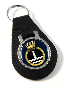 HMS Beachy Head (Royal Navy) Leather Key Fob