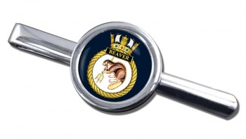HMS Beaver (Royal Navy) Round Tie Clip