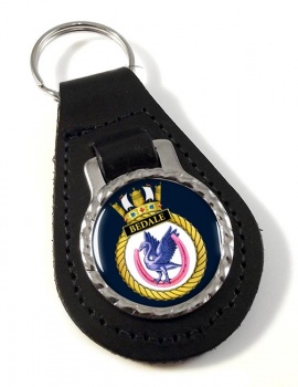 HMS Bedale (Royal Navy) Leather Key Fob