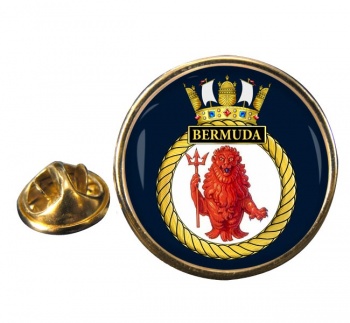 HMS Bermuda (Royal Navy) Round Pin Badge