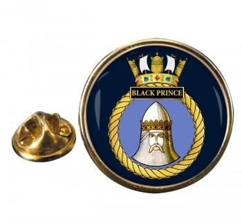 HMS Black Prince (Royal Navy) Round Pin Badge
