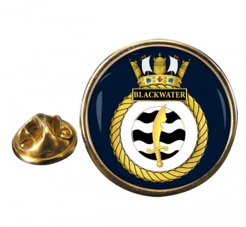 HMS Blackwater (Royal Navy) Round Pin Badge