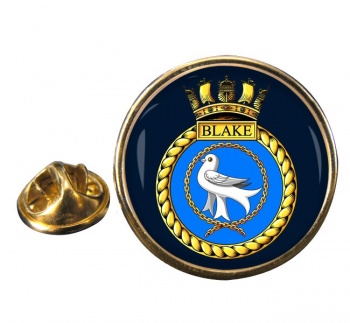 HMS Blake (Royal Navy) Round Pin Badge