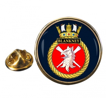 HMS Blankney (Royal Navy) Round Pin Badge
