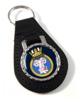 HMS Bradford (Royal Navy) Leather Key Fob