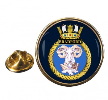 HMS Bradford (Royal Navy) Round Pin Badge
