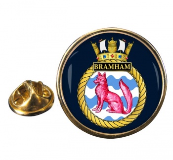 HMS Bramham (Royal Navy) Round Pin Badge