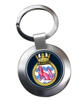 HMS Bramham (Royal Navy) Chrome Key Ring