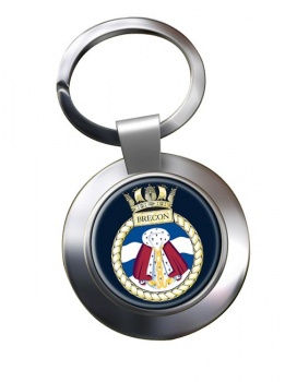 HMS Brecon (Royal Navy) Chrome Key Ring