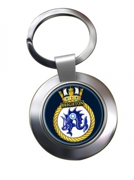 HMS Brighton (Royal Navy) Chrome Key Ring