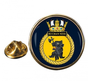 HMS Buchan Ness (Royal Navy) Round Pin Badge