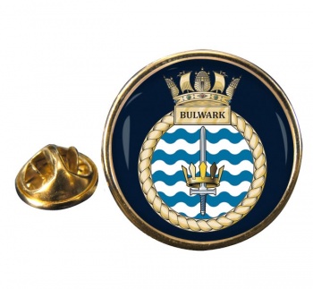 HMS Bulwark (Royal Navy) Round Pin Badge