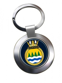 HMS Burghead Bay (Royal Navy) Chrome Key Ring