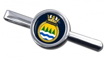 HMS Burghead Bay (Royal Navy) Round Tie Clip