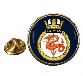 HMS Cadmus (Royal Navy) Round Pin Badge