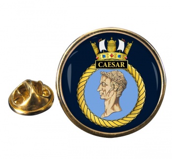 HMS Caesar (Royal Navy) Round Pin Badge