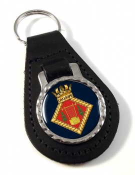 HMS Calliope (Royal Navy) Leather Key Fob