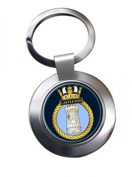 HMS Castleton (Royal Navy) Chrome Key Ring