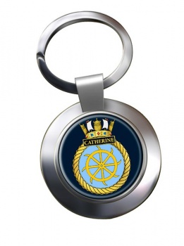 HMS Catherine (Royal Navy) Chrome Key Ring