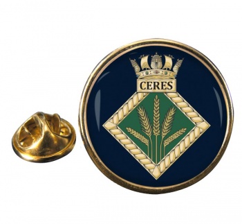 HMS Ceres (Royal Navy) Round Pin Badge