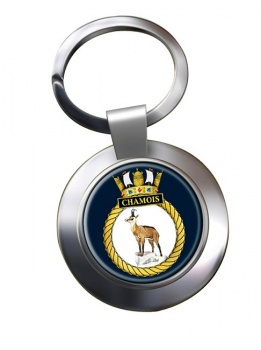 HMS Chamois (Royal Navy) Chrome Key Ring