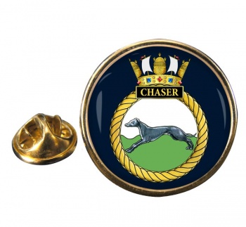 HMS Chaser (Royal Navy) Round Pin Badge