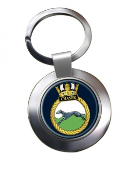 HMS Chaser (Royal Navy) Chrome Key Ring