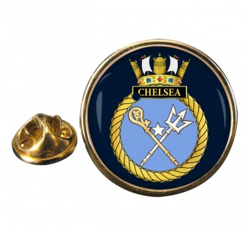 HMS Chelsea (Royal Navy) Round Pin Badge