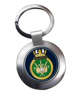 HMS Chesterfield (Royal Navy) Chrome Key Ring
