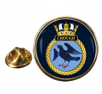 HMS Chough (Royal Navy) Round Pin Badge