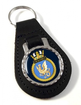 HMS Cockatrice (Royal Navy) Leather Key Fob