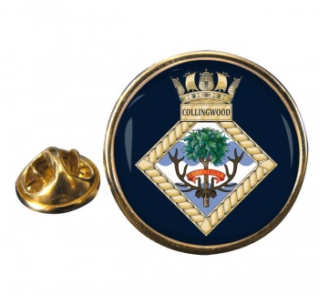 HMS Collingwood (Shore est) (Royal Navy) Round Pin Badge